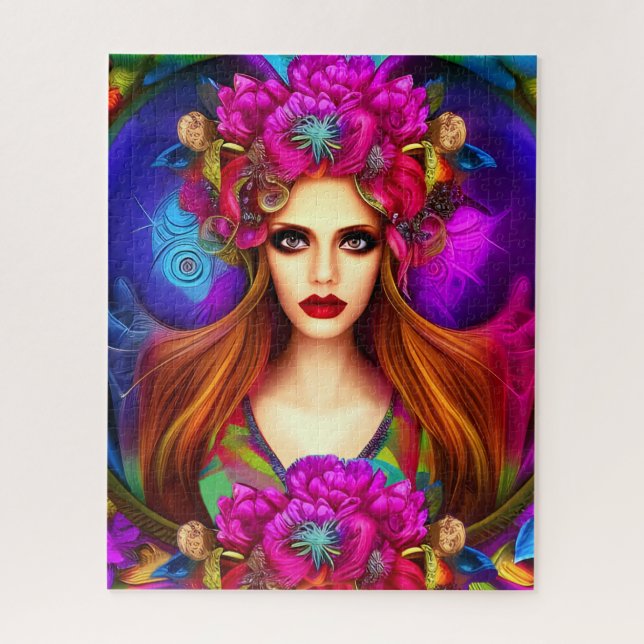 Flower Fairy Queen Jigsaw Puzzle (Vertical)
