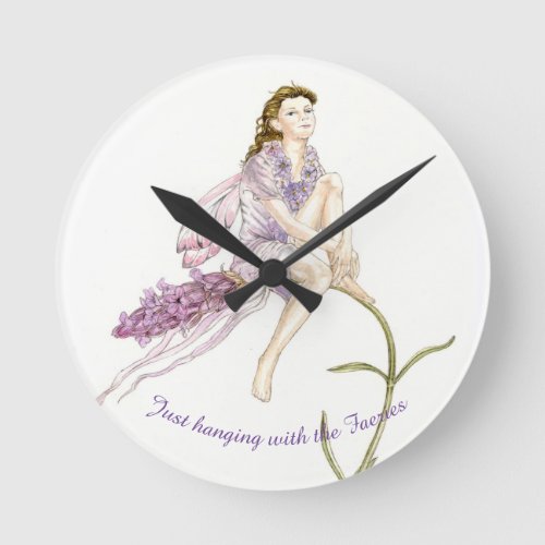 Flower Fairy Wall Clock