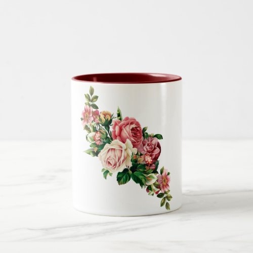 Flower family gift Two_Tone coffee mug