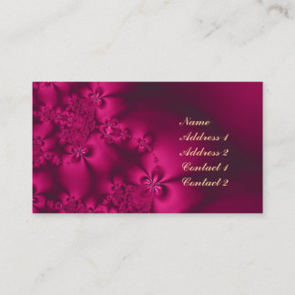 Flower, fantasy world profile business card