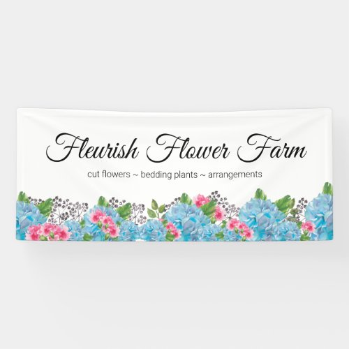 Flower Farm Selling Fresh Flower Banner