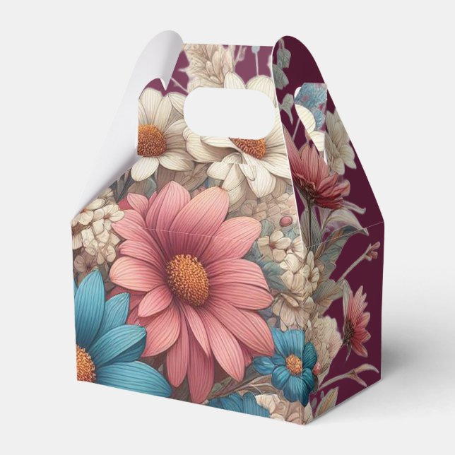 Flower Favor Bag Boxes (Front Side)