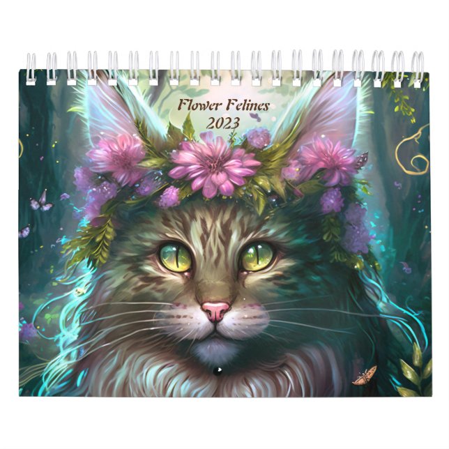 Flower Felines 2023 Calendar (Cover)