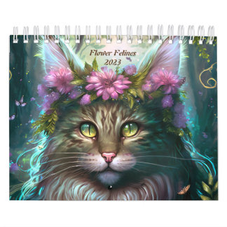 Flower Felines 2023 Calendar