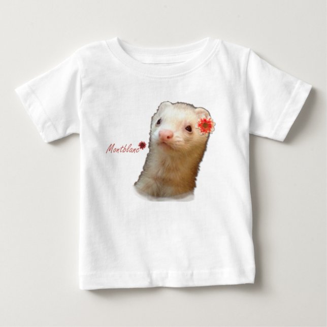 Flower ferret baby T-Shirt (Front)