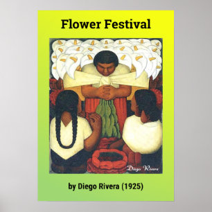 Flower Festival by Diego Rivera (1925) Poster