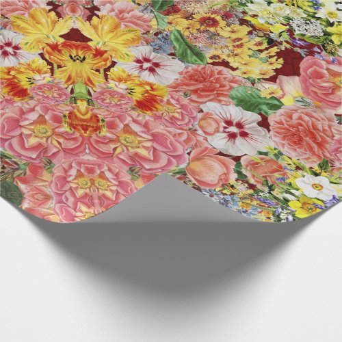 Flower Festival Mirrors Wrapping Paper