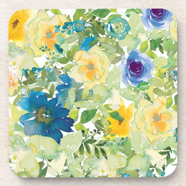 Flower Field Beverage Coaster (Front)