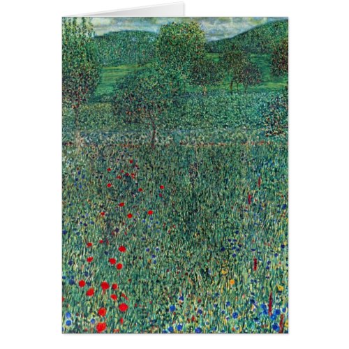 Flower Field in Litzlberg Klimt Vintage Landscape