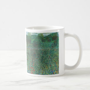 Flower Field in Litzlberg Klimt, Vintage Landscape Coffee Mug
