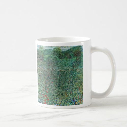 Flower Field in Litzlberg Klimt Vintage Landscape Coffee Mug