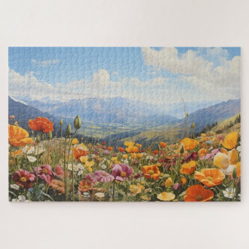 Flower Field Jigsaw Puzzle 1014 pcs 30x20 Jigsaw Puzzle