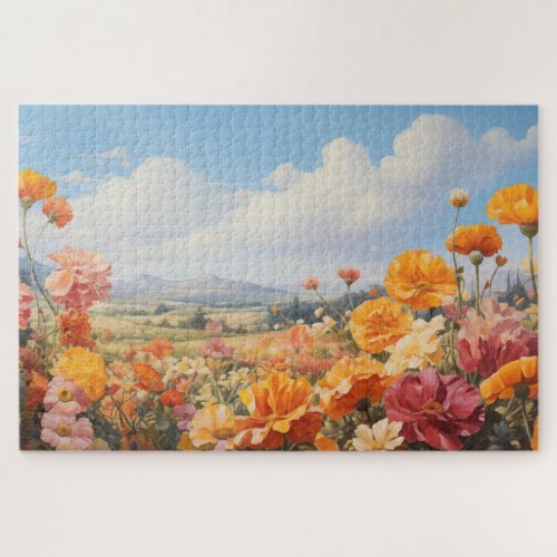 Flower Field Jigsaw Puzzle 1014 pcs 30x20 Jigsaw Puzzle