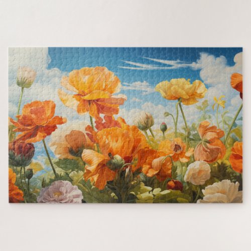 Flower Field Jigsaw Puzzle 1014 pcs 30x20 Jigsaw Puzzle