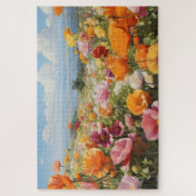 Flower Field Jigsaw Puzzle, 1014 pcs. 30"x20"