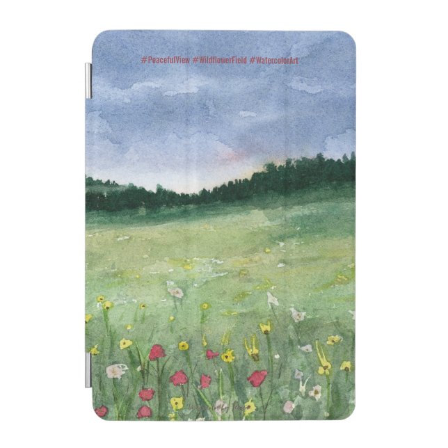Flower Field Landscape  iPad Mini Cover (Front)