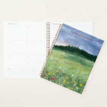 Flower Field Landscape Spiral