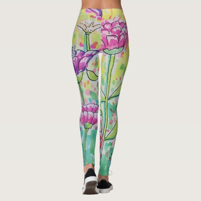 Flower Field Leggings (Back)