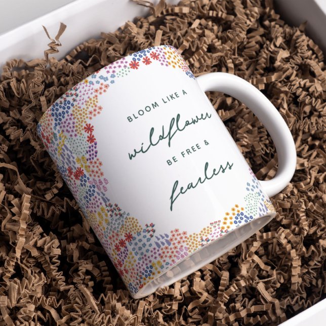 Flower Field Two-Tone Coffee Mug (Creator Uploaded)