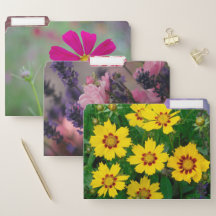 Flower File Folder