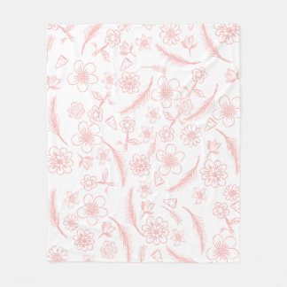 flower fleece blanket