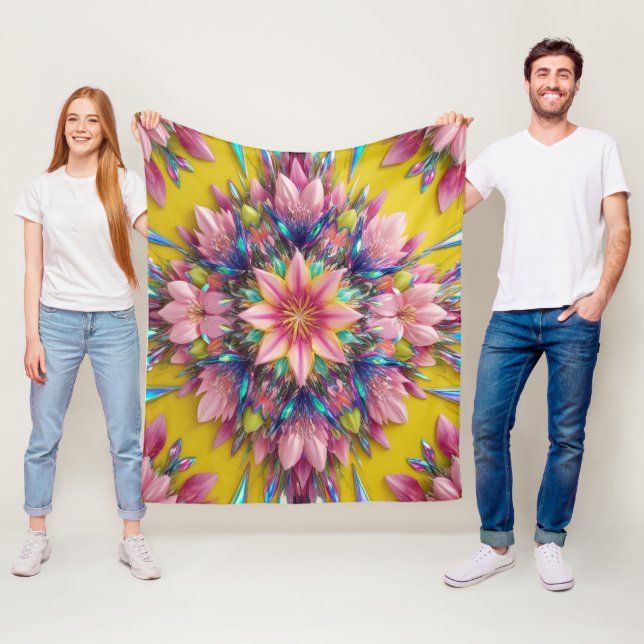 flower fleece blanket (In Situ)