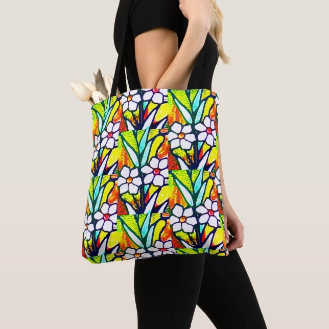 Flower Flight! Tote Bag (Close Up)