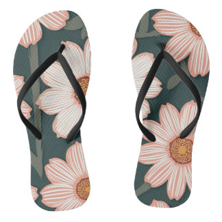 flower flip flops