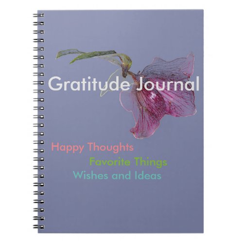 Flower Floral Gratitude Notebook