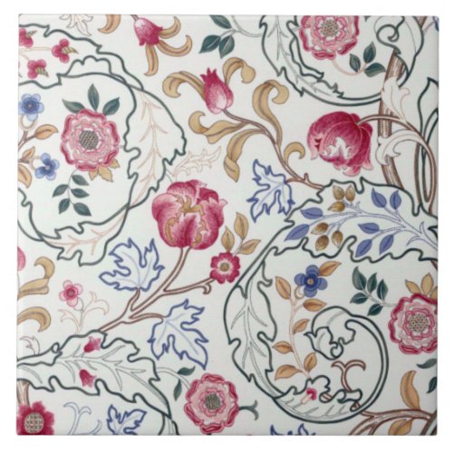 Flower Floral Pattern William Morris Ceramic Tile