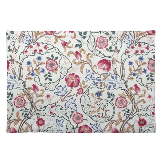 Flower, Floral Pattern, William Morris Cloth Placemat (Front)