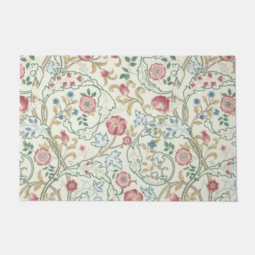 Flower Floral Pattern William Morris Doormat