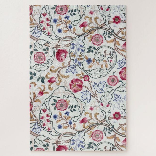Flower, Floral Pattern, William Morris Jigsaw Puzzle (Vertical)