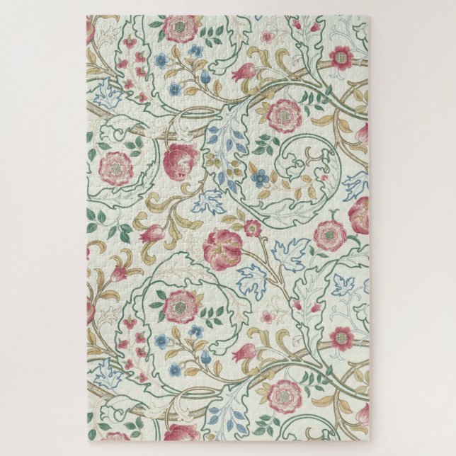 Flower, Floral Pattern, William Morris Jigsaw Puzzle (Vertical)