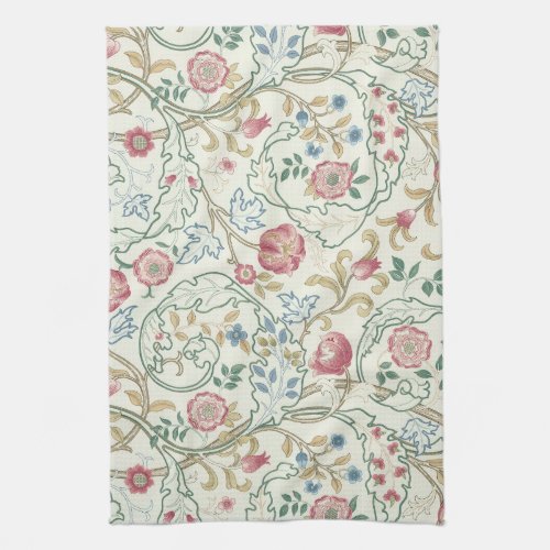 Flower Floral Pattern William Morris Kitchen Towel