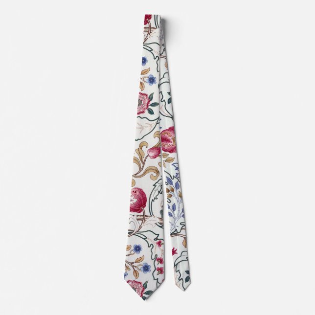 Flower, Floral Pattern, William Morris Neck Tie (Front)