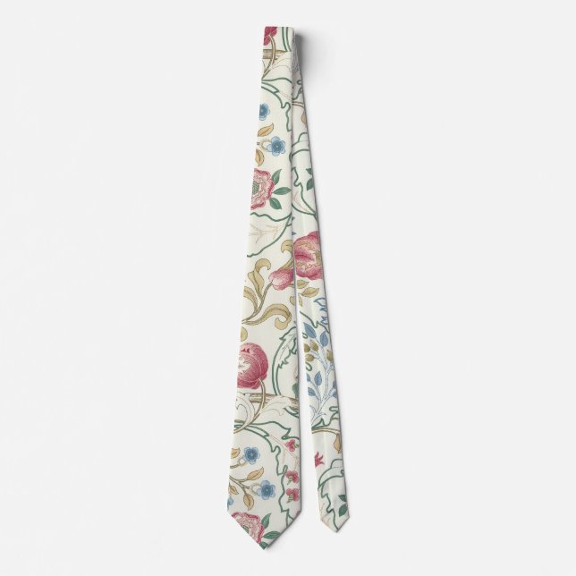 Flower, Floral Pattern, William Morris Neck Tie (Front)