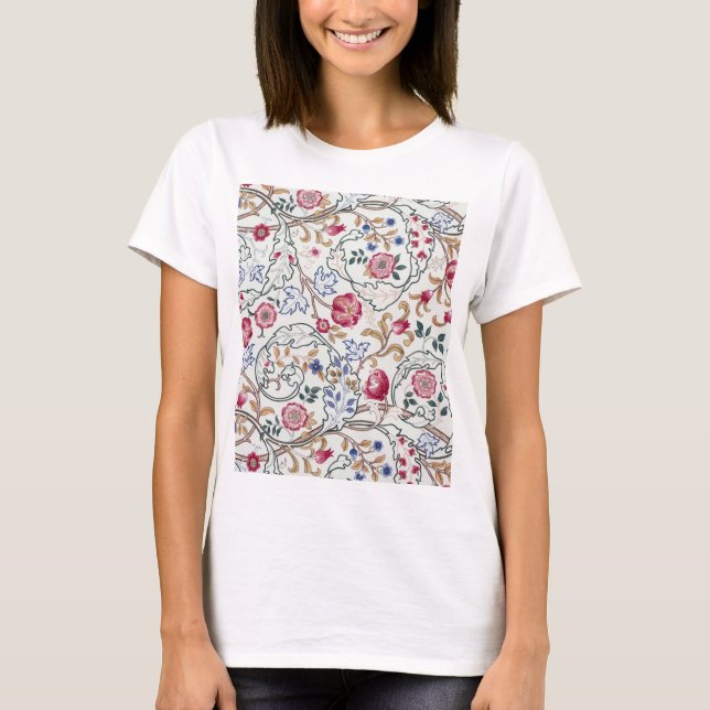 Flower, Floral Pattern, William Morris T-Shirt (Front)