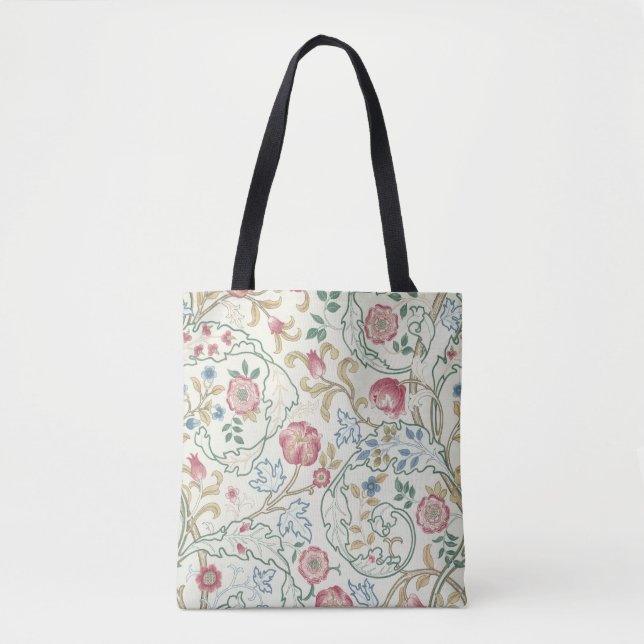 Flower, Floral Pattern, William Morris Tote Bag (Front)