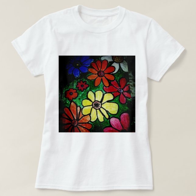 flower flower power bloom T-Shirt (Design Front)