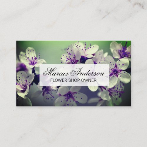 Flower  Flower Shop  Florist Business Card