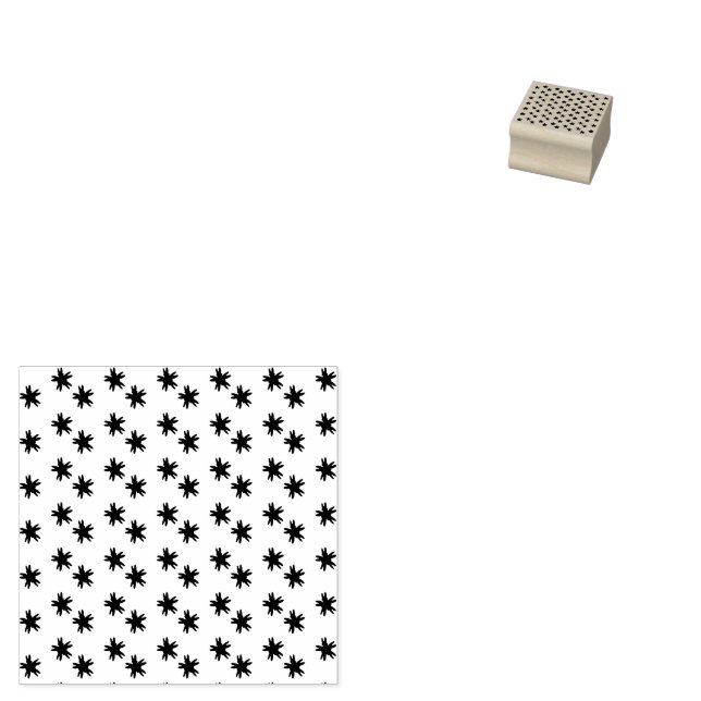 Flower flurries rubber stamp (Stamped)