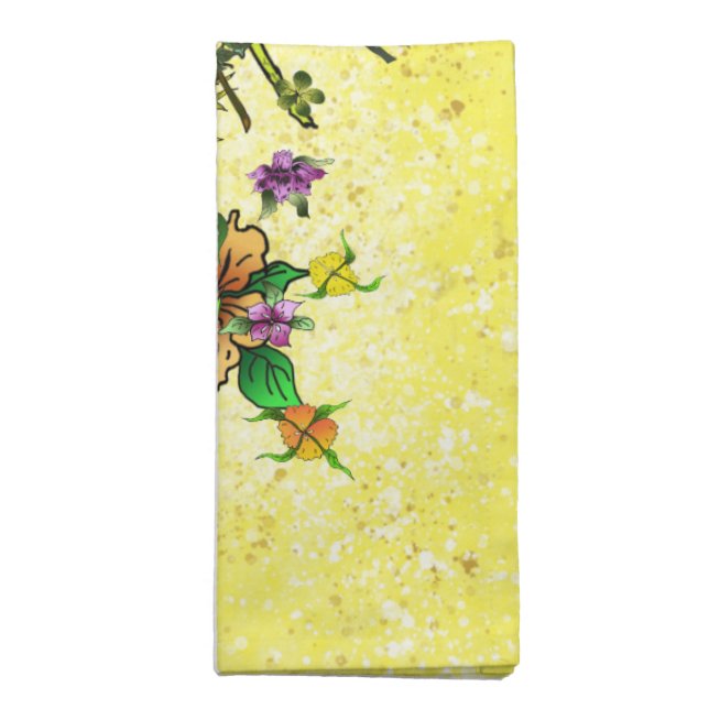 Flower Flurry Cloth Napkin (Folded)