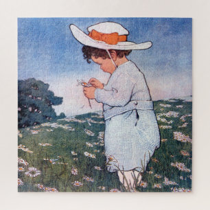 Flower Fortune-telling, Jessie Willcox Smith Jigsaw Puzzle