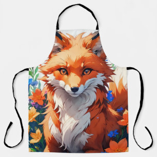 Flower Fox Apron