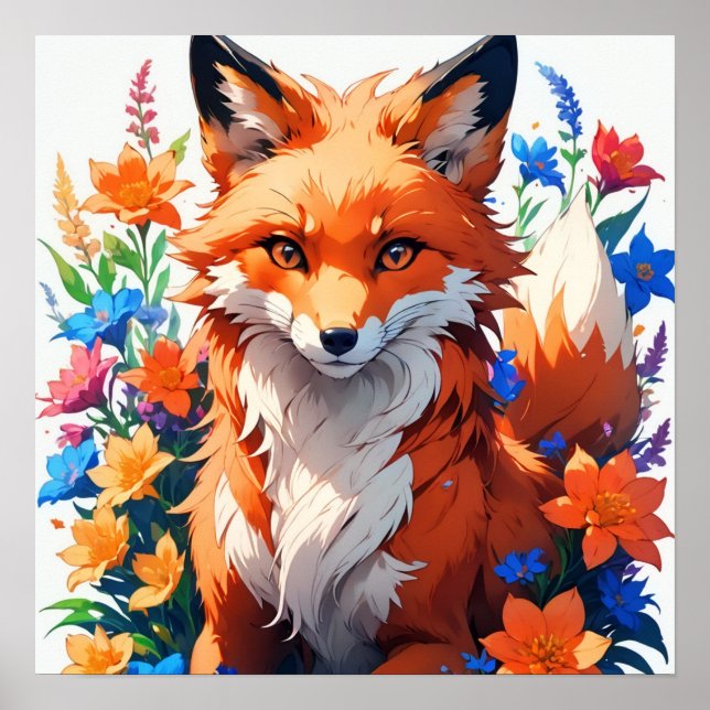 Flower Fox Poster (Front)
