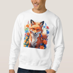Flower Fox Sweatshirt