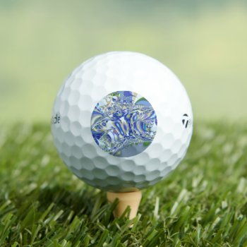 Flower Fractal 03 Golf Balls by MehrFarbeImLeben at Zazzle