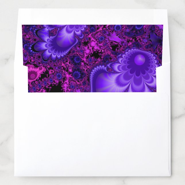 Flower Fractal Envelope Liner (In Envelope)