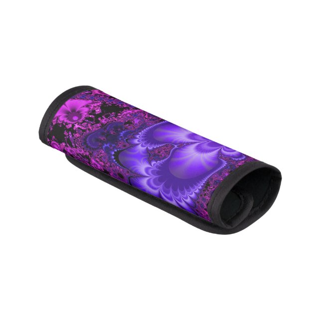 Flower Fractal Luggage Handle Wrap (Angled)
